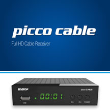  EDISION PICCO Cable. ΝΕΟΣ, ΟΛΟΚΑΙΝΟΥΡΙΟΣ FULL HD ΚΑΛΩΔΙΑΚΟΣ ΔΕΚΤΗΣ DVB-C.