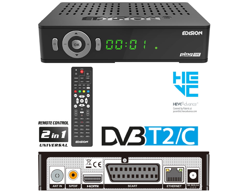 H265 Hevc New Dvb T2 Tv Receive Decoder With Dolby ac3 Hevc 10Bit H265  Updated From DVB-T
