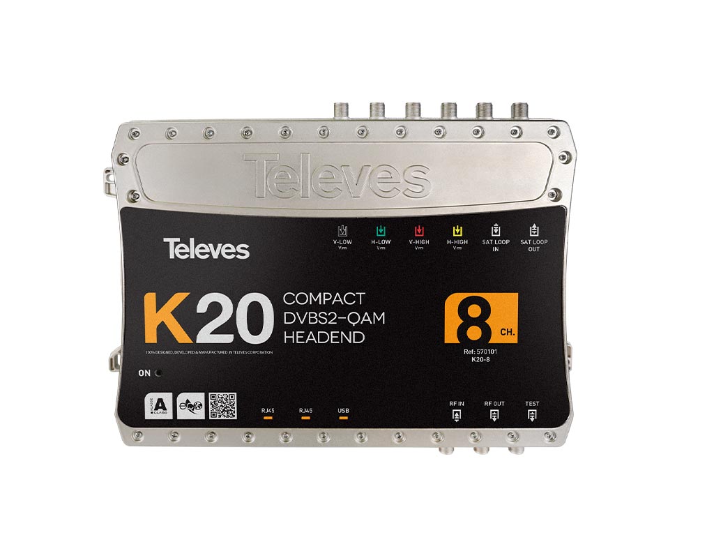570101 K20 HEADEND DVB-S2 to QAM 8TP 12-30-0101