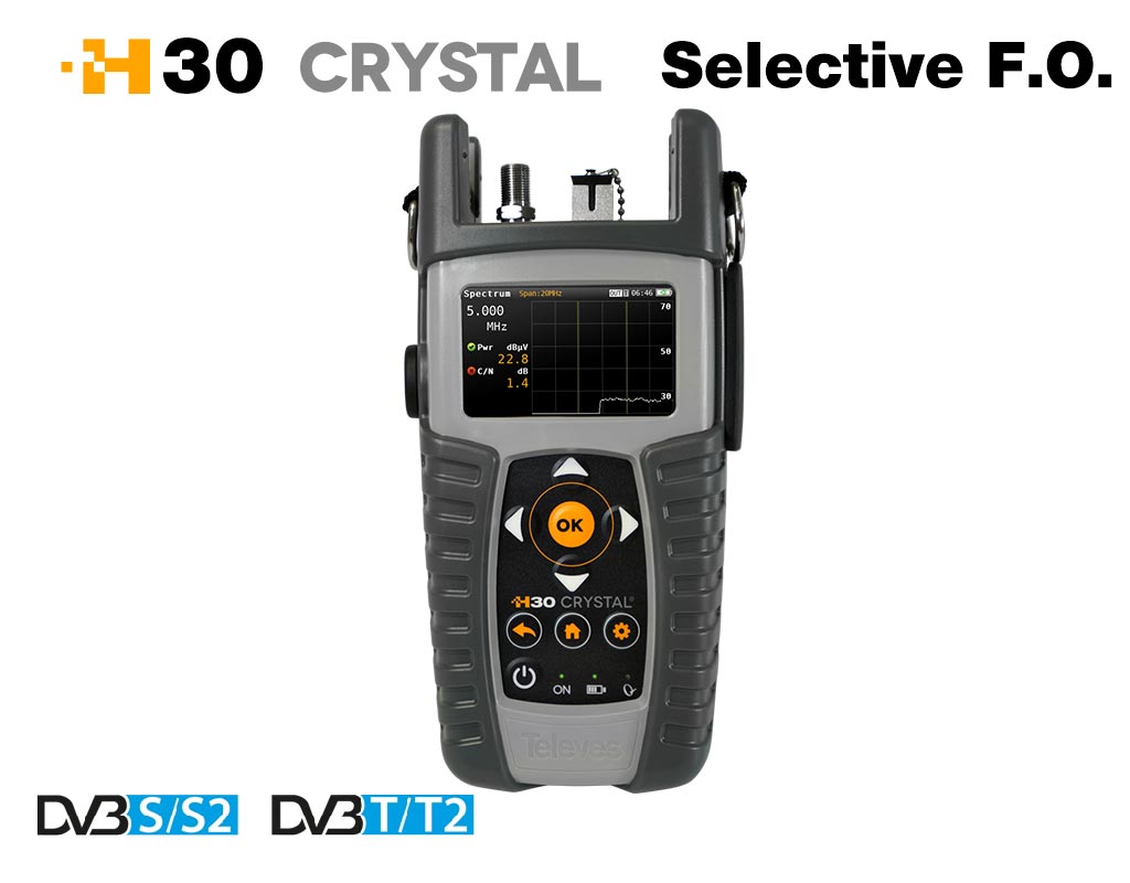 593622 H30 CRYSTAL DVB-S/S2 + DVB-T/T2 + FO SEL. 12-34-0144