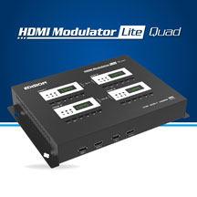 EDISION HDMI MODULATOR lite QUAD. NEW 4-CHANNEL DIGITAL MODULATOR.