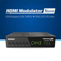 EDISION HDMI Modulator Xtend. NEW DIGITAL MODULATOR with HDMI LOOP, RF IN and IR OVER COAX!