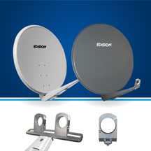 EDISION 100 SUPER HD ALU. NEW HEAVY DUTY SATELLITE TV DISHES.