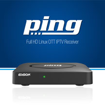 EDISION PING. NEW OTT IPTV H265 HEVC RECEIVER!