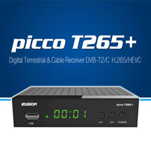 PICCO T265+. NEW ARRIVAL IN THE CATEGORY OF TERRESTRIAL DIGITAL DVB-T2 AND CABLE DVB-C, H265 HEVC, 10BIT EDISION RECEIVERS!