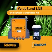 TELEVES 237412 LNB & OPTICAL Tx KIT  NEW SOLUTIONS for SATELLITE and TERRESTRIAL RF with FIBER OPTIC CONVERSION 