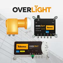 TELEVES OVERLIGHT SET. Βrand new and pioneering solution for converting Satellite and Digital Terrestrial TV signal from Coaxial cable to Fiber Optic .