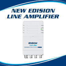 LIA-301. NEW EDISION LINE AMPLIFIER with TV-type PLUGS (IEC) and 3 OUTPUTS