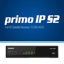 EDISION PRIMO IP S2 H.265 HEVC! A brand new EDISION LINUX-series receiver, that comes ...