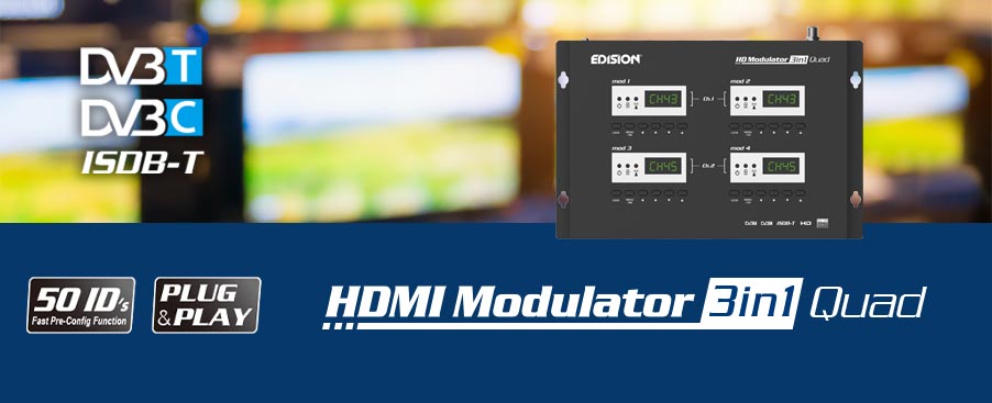 HDMI MODULATOR 3in1 QUAD