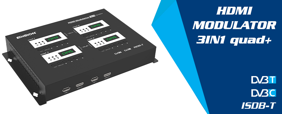 HDMI MODULATOR 3in1 quad+