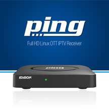 EDISION PING. ΝΕΟΣ OTT IPTV H265 HEVC ΔΕΚΤΗΣ!